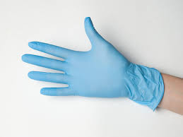 Перчатки нитриловые неопудренные "М" голубой(НДС 10%)